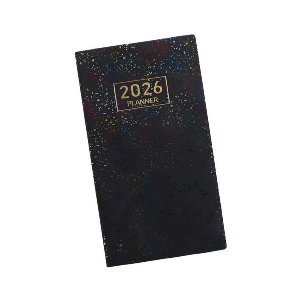 2026 A6 Notepad, Pocket Notebook, Memo Paper-Colorful Black 7754004217959