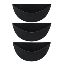 3 STKS 16 Inch Half Ronde Plantenbak Liners Stof Plant Liners Halve Cirkel Bloemenmand Liners Vervanging Vilt Liner