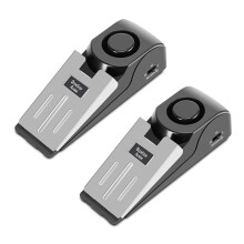 Deurstopalarm, Deurstop met 120 DB Beveiligingsalarm, Deurwigbeveiligingsapparaat voor Reizen, Thuis, Hotel, 2 STKS
