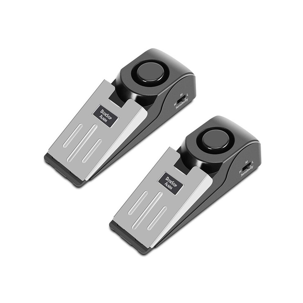 Door Stop Alarm, Door Stop With 120Db Security Alarm, Door Wedge Security Device For Travel, Home, Hotel, 2Pcs 4713561960039