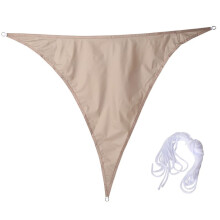 Wasserdichtes Sonnensegel für Den Garten im Innenhof, Rechtwinklige Dreiecksmarkise, UV-Schutz-Schwimmbadüberdachung,Khaki,A