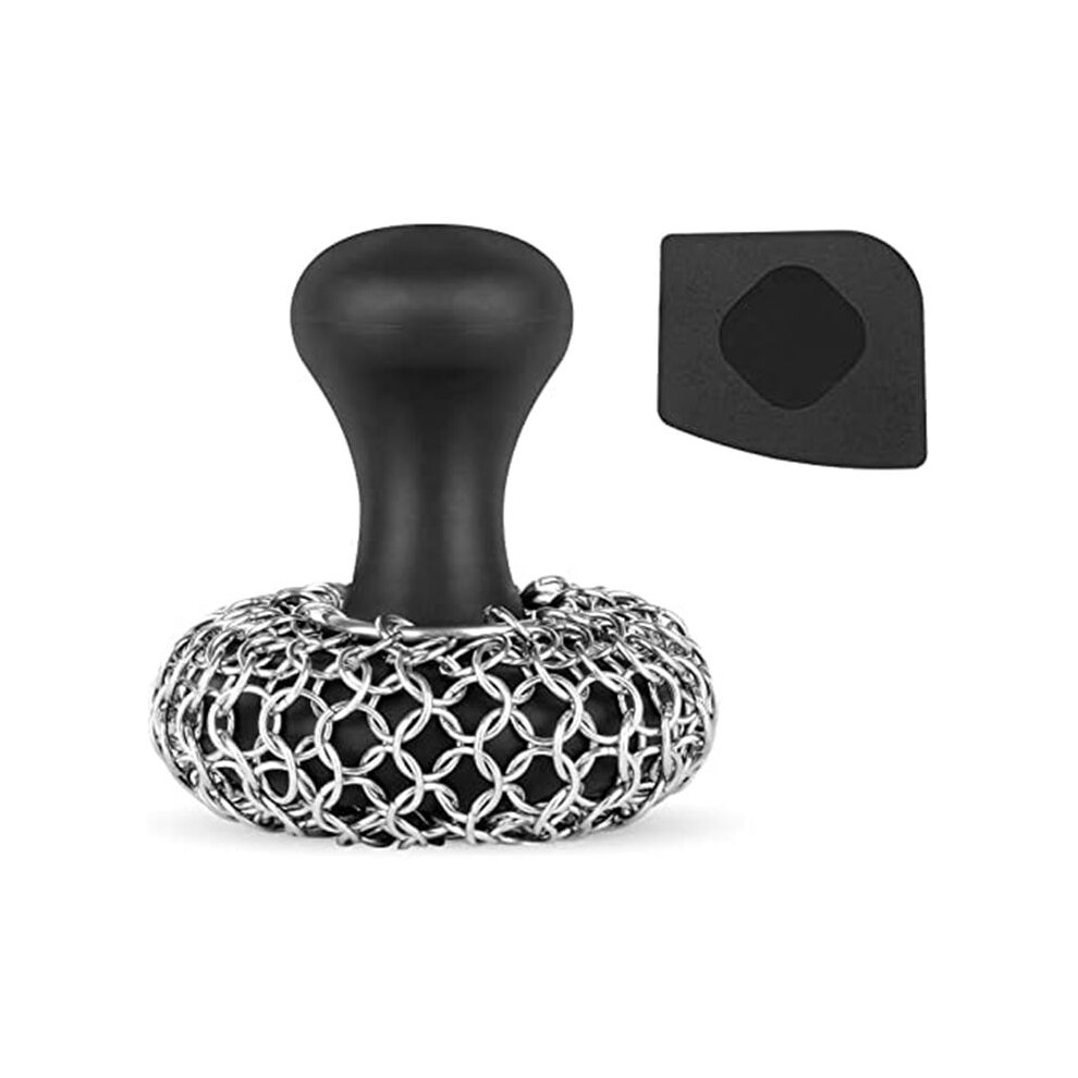 Cast Iron Scrubber - 316 Cast Iron Cleaner Scrubber Chainmail Scrubber For Cast Iron Pans Skillet Scrubber 4711824160769