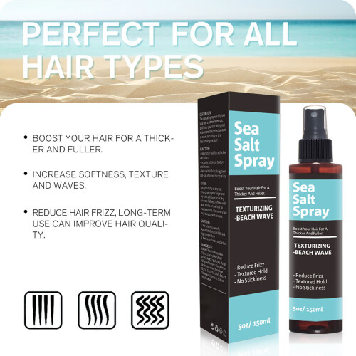 Spray Salt Sea Nutriente da 150ml per Capelli Testurizzati, Facile da Pulire 2