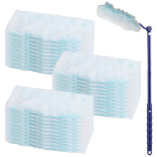 Wipes Dust Refill Pack, 30 Dust Cloth with 1 Handle, Microfibre Dust Cloth Duster for Cleaning Dust Dirt Cleaning Dust