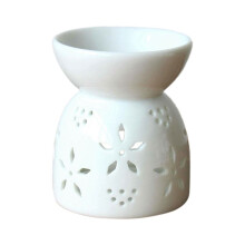 Ceramic Crafts Ceramic Hollow-Out Aromatherapy Stove Candlestick Handmade Style 2