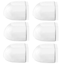 6pcs Door Stops Floor Self-Adhesive Door Buffer Floor for Gluing Transparent, Floor No Drilling Wall Buffer