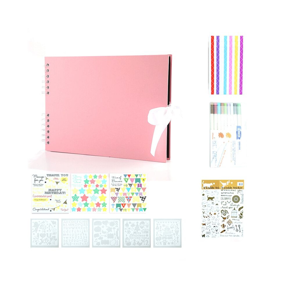 Semoic Photo Albums 80 Black Pages Memory Books A4 Paper Diy Scrapbooking Picture Birthday Childrens Gift,