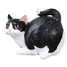 Cat Butt Tissue Holder - Tabby Cat Square Tissue Box Cover Söta Badrumstillbehör B