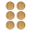 Topper de Vidro de Vinho de 6 Unidades, Topo de Charcutaria de Vidro de Vinho de 4 Polegadas Porta-Copos de Bambu para Copo de Vinho 1