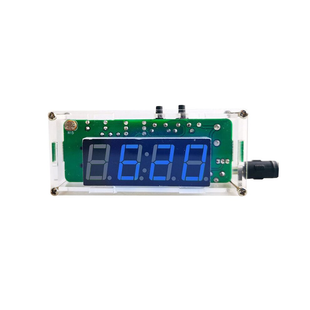 4-Digit Digital Diy Clock Kits With Acrylic Shell, Diy Alarm Clock Soldering Practice Kit For Learning Electronics,B 6033891466154
