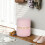 Homcom HOMCOM Round Pouffe Storage Footstool with Hidden Space, Pink 1