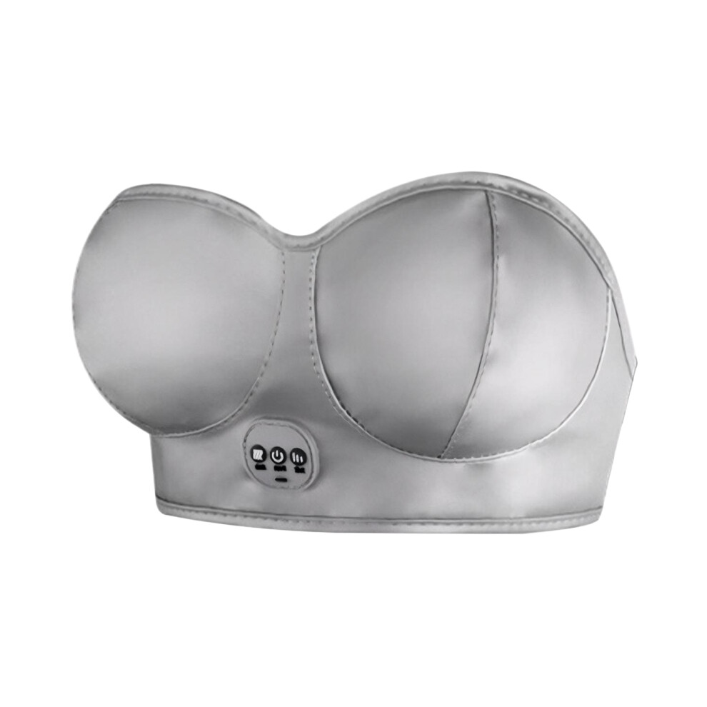 Silver/Gray ( Charging Model) Travel-Friendly Chest Massage Instrument For Breast Enlargement