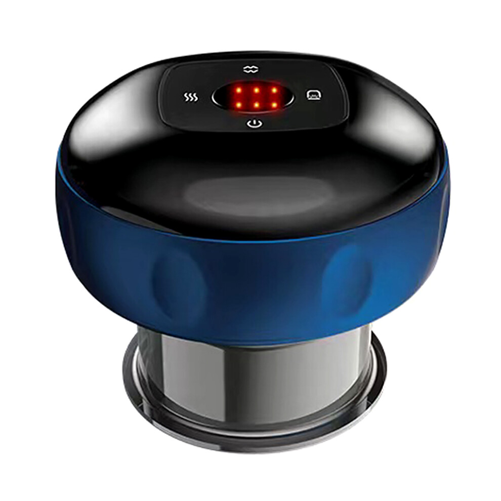 (Blue 6 Gears Type 1) Electric Cupping Scraping Automatic Shutdown Massage Massager