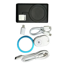 Wireless Magnetic Selfie Monitor for Selfie Mirroring Enhanced Rear Camera Viewing Black