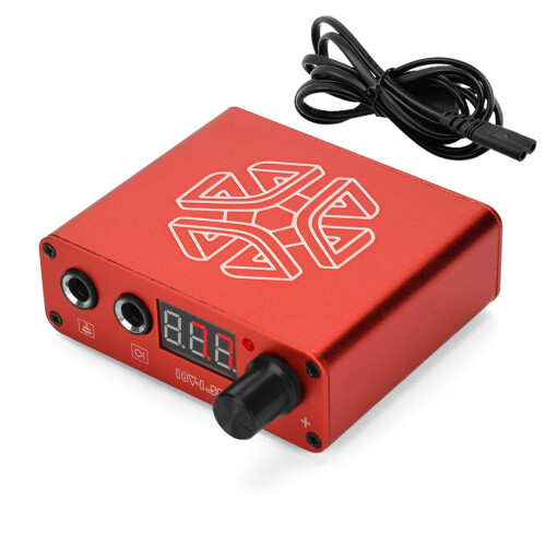 (Red, UK Plug) LED Digital Display Tattoos Power Regulator Transformer Professional 1