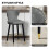 Homcom HOMCOM Bar Stools Set of 2, Dining Stools with Backrest, Footrest, Grey 4