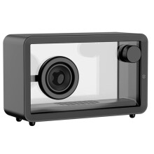 Ny DK-M8 Färgglad RGB-Lampa Transparent Glas Trådlösa -Högtalare Utomhus Subwoofer HI-FI Stereoljud A