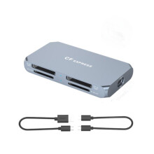 Lecteur de Cartes CFexpress TypeB/XQD/SD4.0 4 en 1 Haute Vitesse 10 Gbit/S pour Caméras