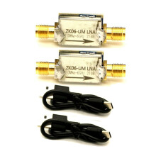 ZK06-UM Seria Wzmacniaczy Niskoszumowych 100KHz-6GHz Interfejs USB 21dB Wysokie Wzmocnienie LNA RF Moduł Przedwzmacniacza Mocy 2 Zestawy