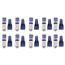 10Pcs CAT7 RJ45 Connector Plug Without Crimping Tool 23/24AWG Zinc Alloy Shielded Network Cable RJ45 Plug A