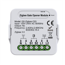 Tuya Zigbee Slimme Gordijnschakelmodule Sluit Rolgordijnen Sluiter Elektrische Motor voor Alexa Home(B)