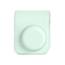 For Instax Mini12 Camera Case PU Leather Soft ProtectiveCase Trave Bag for Film Camera Bag with ShoulderStrap,A