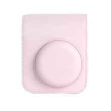 For Instax Mini12 Camera Case PU Leather Soft ProtectiveCase Trave Bag for Film Camera Bag with ShoulderStrap,C