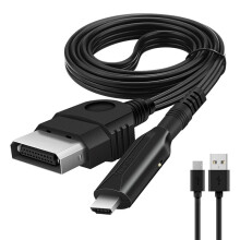 For to -Compatible Video Converter Adapter HD 1080P/720P with USB Power Cable for Consoles