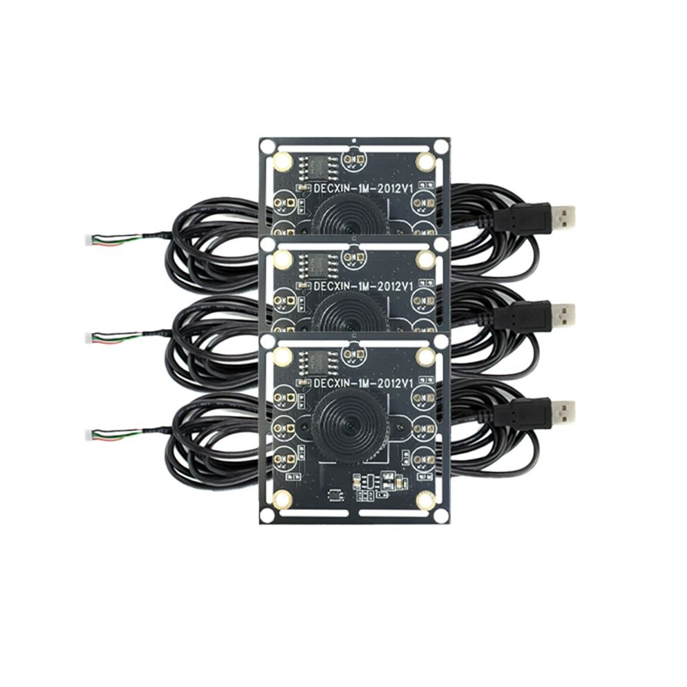 Photos - Surveillance Camera New 3PCS 100 Degree Camera Module 1MP OV9732 1280x720 USB Free Driver Manual Focus,with 1M Cable for WinXP/7/8/10