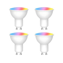 Tuya WiFi GU10 LED-Lampa Dimbar 6W 220V Life App Control Spotlight-Lampa Arbeta med Alexa 4 St