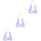 3Pièces Clip Pont Nez Violet En Silicone Durable Usage Féminin 4