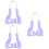 3Pièces Clip Pont Nez Violet En Silicone Durable Usage Féminin 6