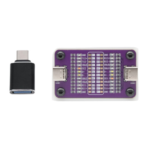POWER-Z CT001 Dual Type-C Fast Charging Cable Inspection Board for Smartphone Cable Testing and  Sequence Testing A