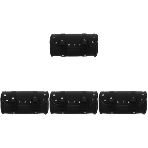 4Pièces Sacoche Guidon Multifonction Sacoche Noir 1