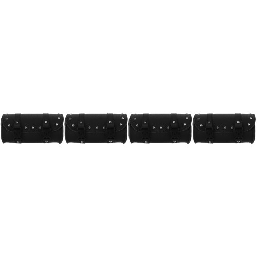 4Pièces Sacoche Guidon Multifonction Sacoche Noir 2