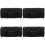 4Pièces Sacoche Guidon Multifonction Sacoche Noir 4