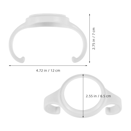 16Pièces Poignées Blanches Ergonomiques Double Prise 1