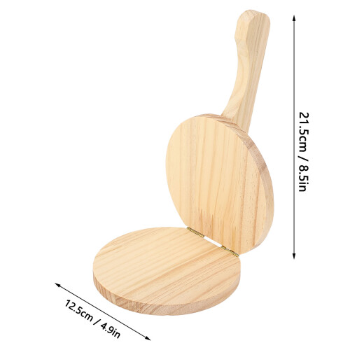 Wooden Tortilla Press with Ergonomic Handle, 200-265g 1
