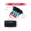 Panneau à bascule 3 interrupteurs 12V/24V avec USB 4,8 A bleu 2