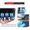 Panneau à bascule 3 interrupteurs 12V/24V avec USB 4,8 A bleu 15