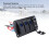 Panneau à bascule 3 interrupteurs 12V/24V avec USB 4,8 A bleu 8