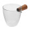 5Pièces Petit Distributeur Crème Verre Bois 2