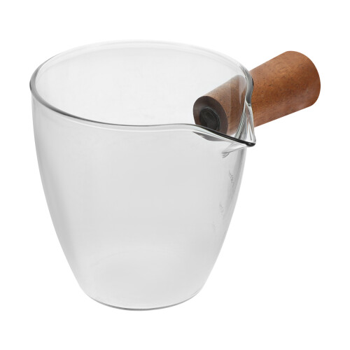 5Pièces Petit Distributeur Crème Verre Bois 1