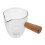 5Pièces Petit Distributeur Crème Verre Bois 3