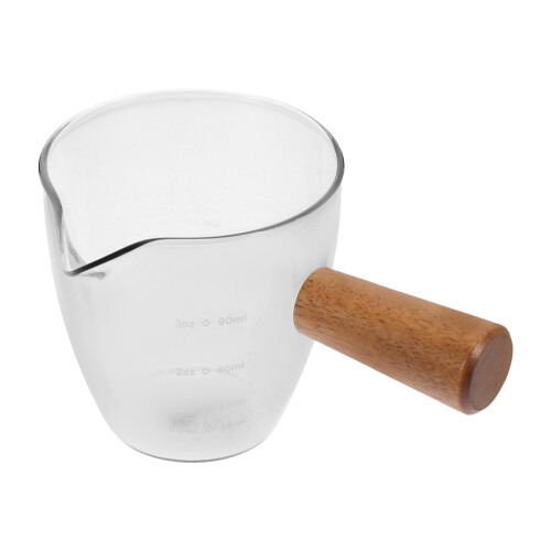 5Pièces Petit Distributeur Crème Verre Bois 2