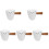 5Pièces Petit Distributeur Crème Verre Bois 4
