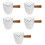 5Pièces Petit Distributeur Crème Verre Bois 9