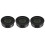 3Pièces Thermomètre Hygromètre LCD Noir Usage Intérieur 10