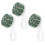 6Pièces Support Bouquet Vert Compact Résistant En Plastique 3