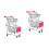 2Pièces Mini Caddie En Fer Rose, Rangement Et Petits Objets 6